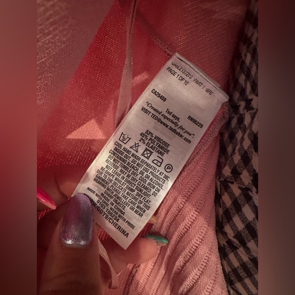 Ted Baker London Dusty Pink Cherina Bow Skater Dress - Picture 10 of 10